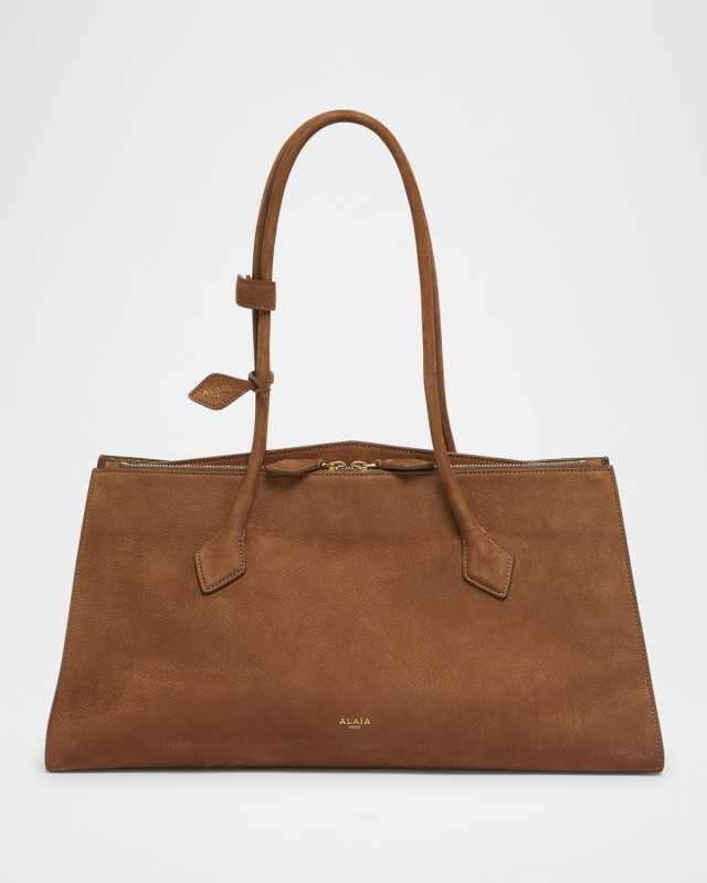 Le Teckel Tote Bag in Suede and Leather